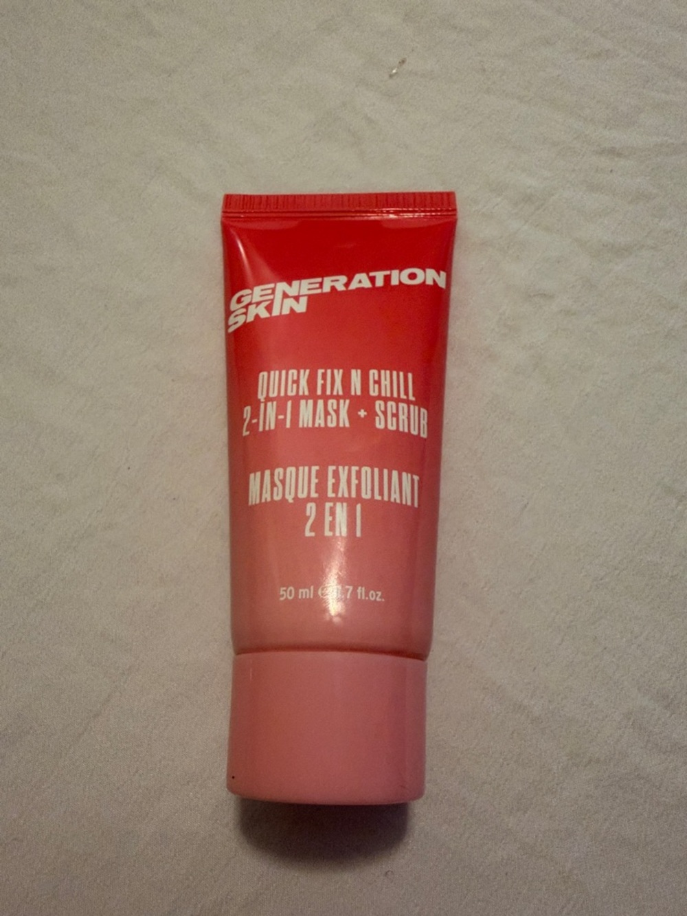 Generation Skin Quick Fix N Chill 2-in-1 Mask + Scrub - Pink/Coral-Sealed